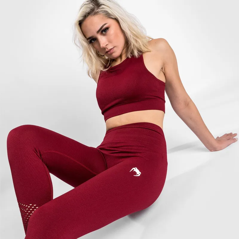 Venum Sparring Seamless 7/8 Leggings - For Women - Burgundy - Image 2