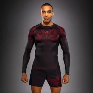 Venum Spectre Long Sleeve Rashguard - Black/Red