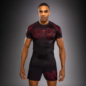 Venum Spectre Short Sleeve Rashguard - Black/Red