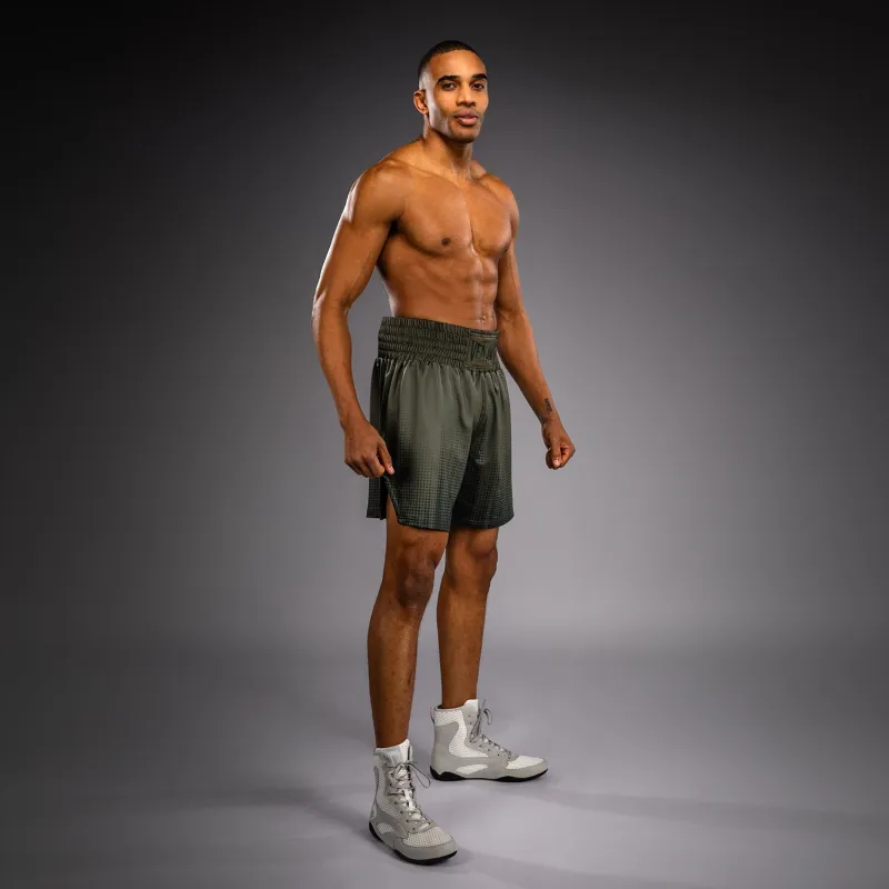 Venum Stealth Boxing Shorts - Khaki/Dark Green - Image 2
