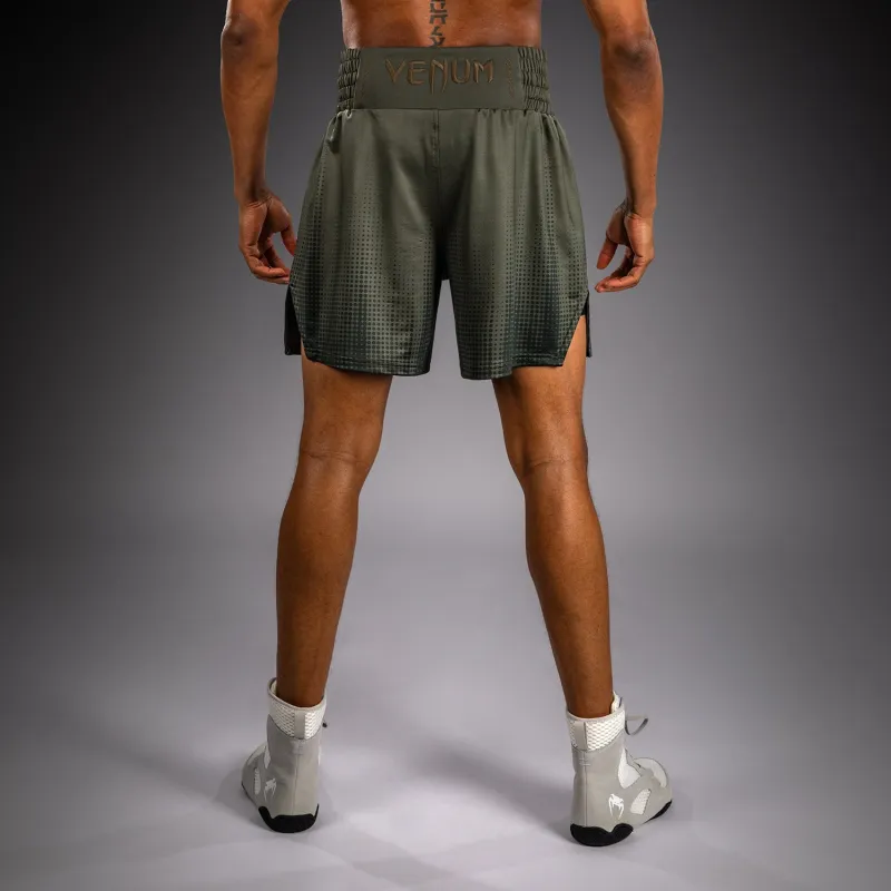 Venum Stealth Boxing Shorts - Khaki/Dark Green - Image 3
