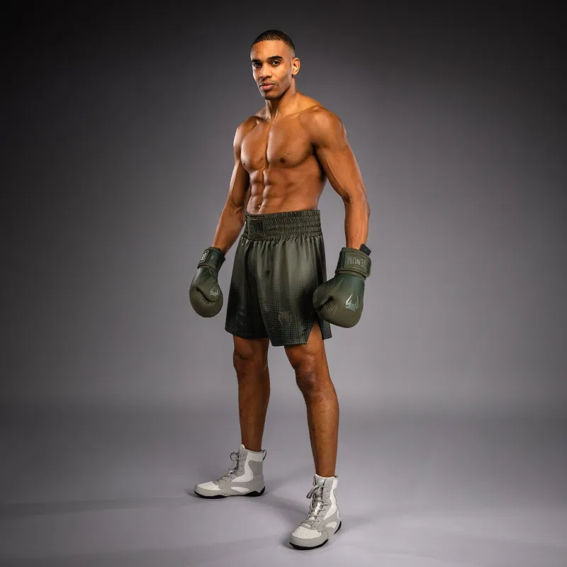 Venum Stealth Boxing Shorts - Khaki/Dark Green - Image 4