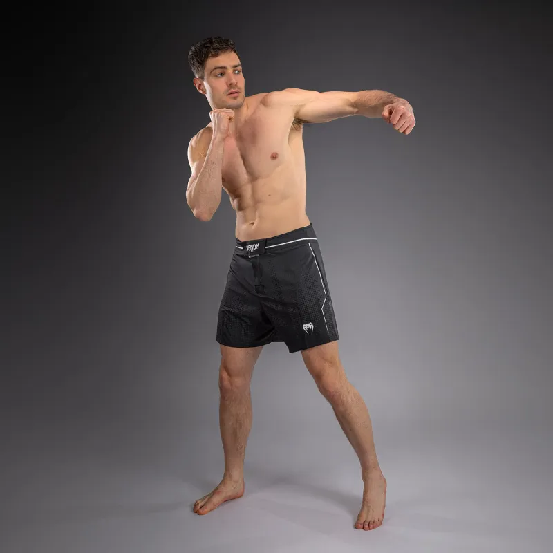 Venum Stealth Fightshorts - Black/White - Image 2