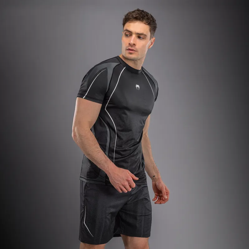 Venum Stealth Dry-Tech T-Shirt - Black/White - Image 2
