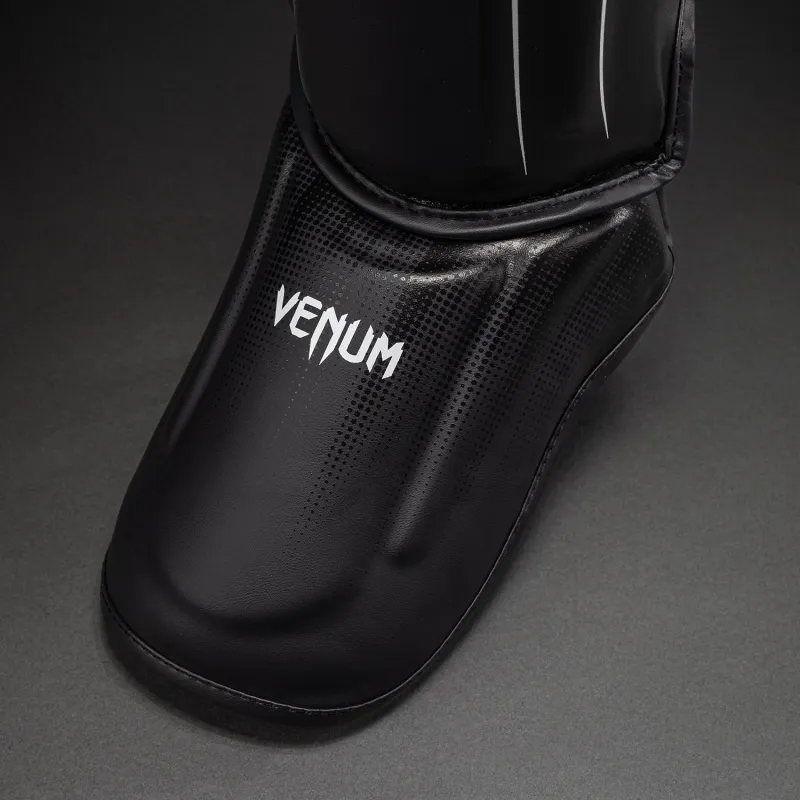 Venum Stealth Shin Guards - Black/White - Image 4