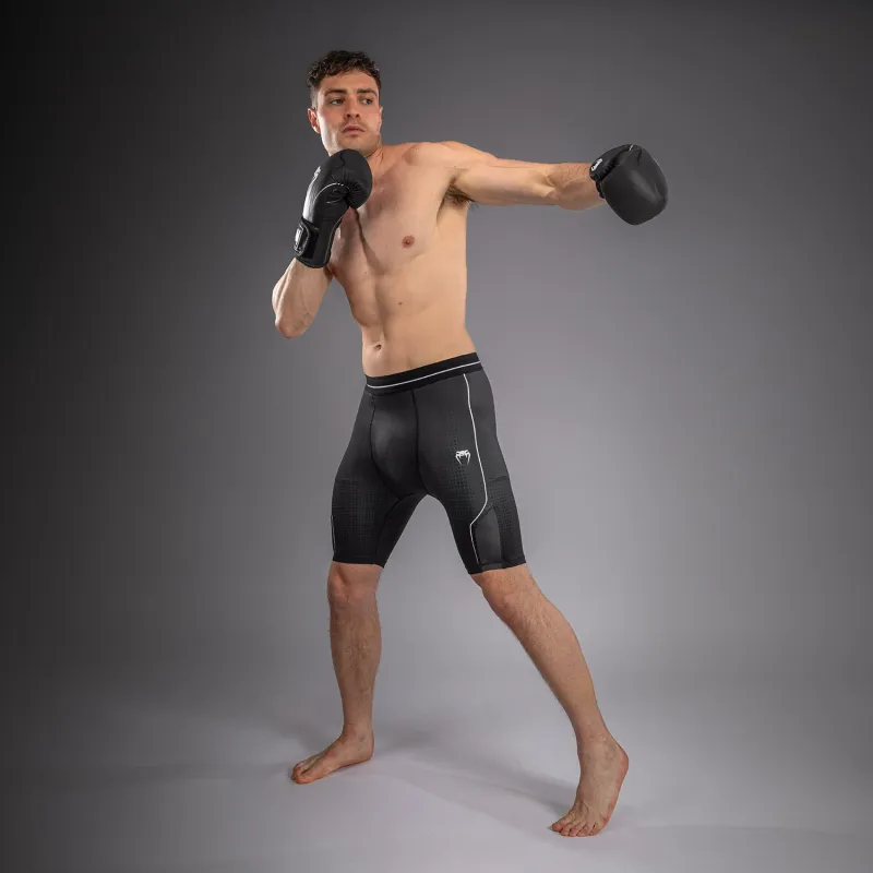 Venum Stealth Vale Tudo Shorts - Black/White - Image 3
