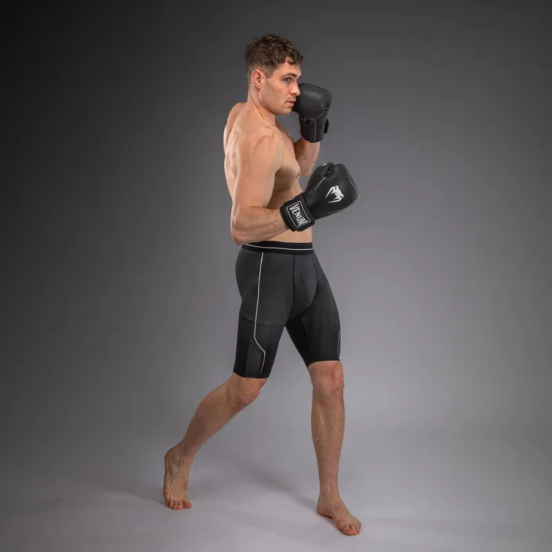 Venum Stealth Vale Tudo Shorts - Black/White - Image 4