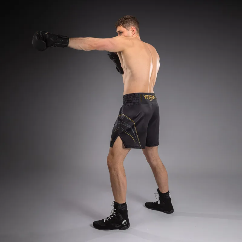 Venum Streamline Boxing Shorts - Black/Gold - Image 2