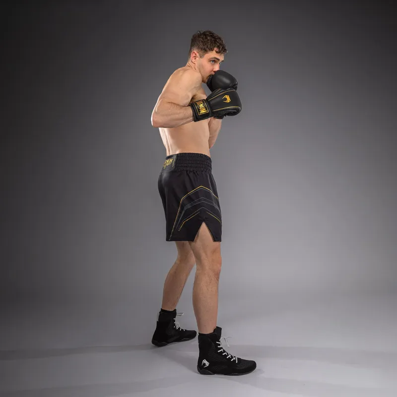 Venum Streamline Boxing Shorts - Black/Gold - Image 3