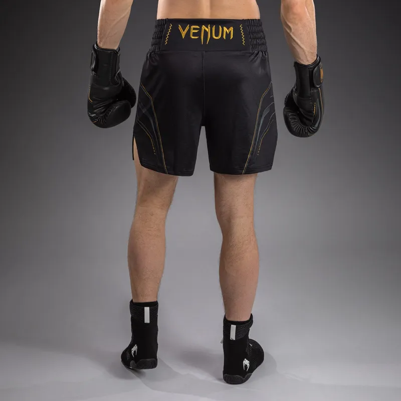 Venum Streamline Boxing Shorts - Black/Gold - Image 4