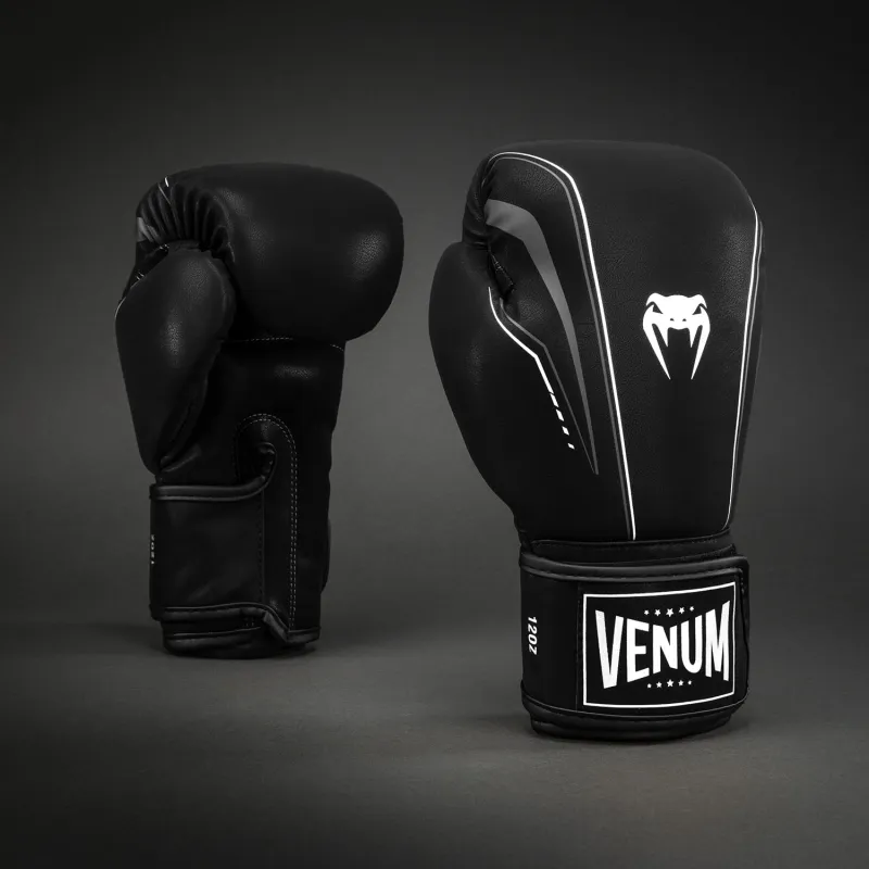 Venum Streamline Boxing Gloves - Black/White