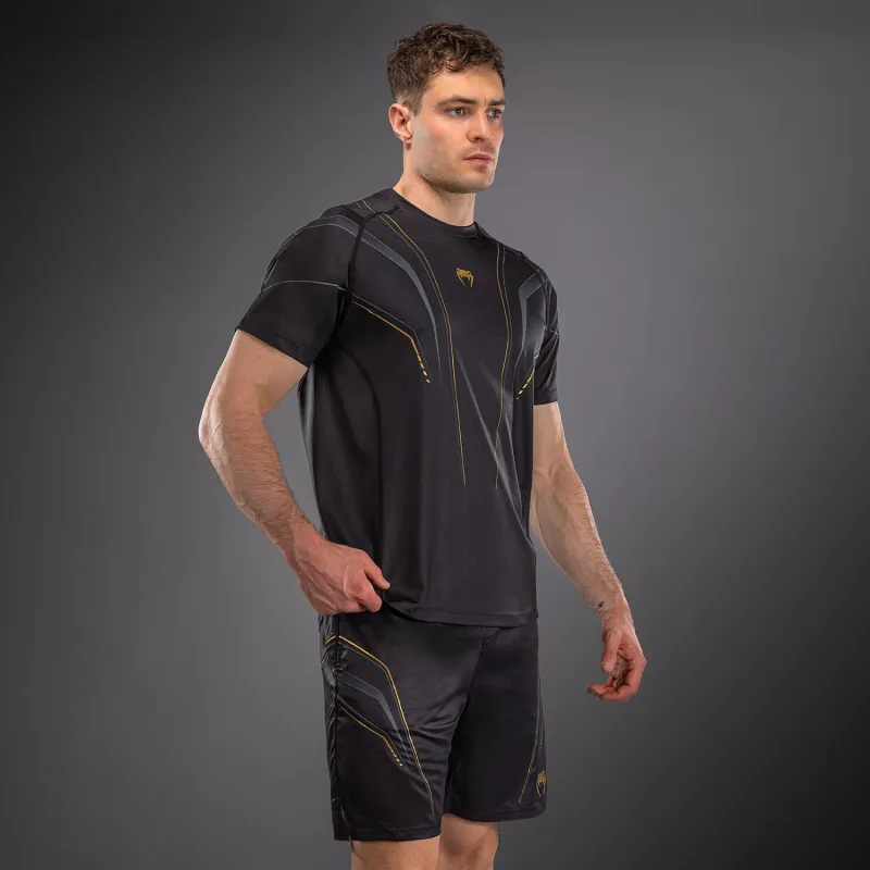 Venum Streamline Dry-Tech T-Shirt - Black/Gold - Image 3