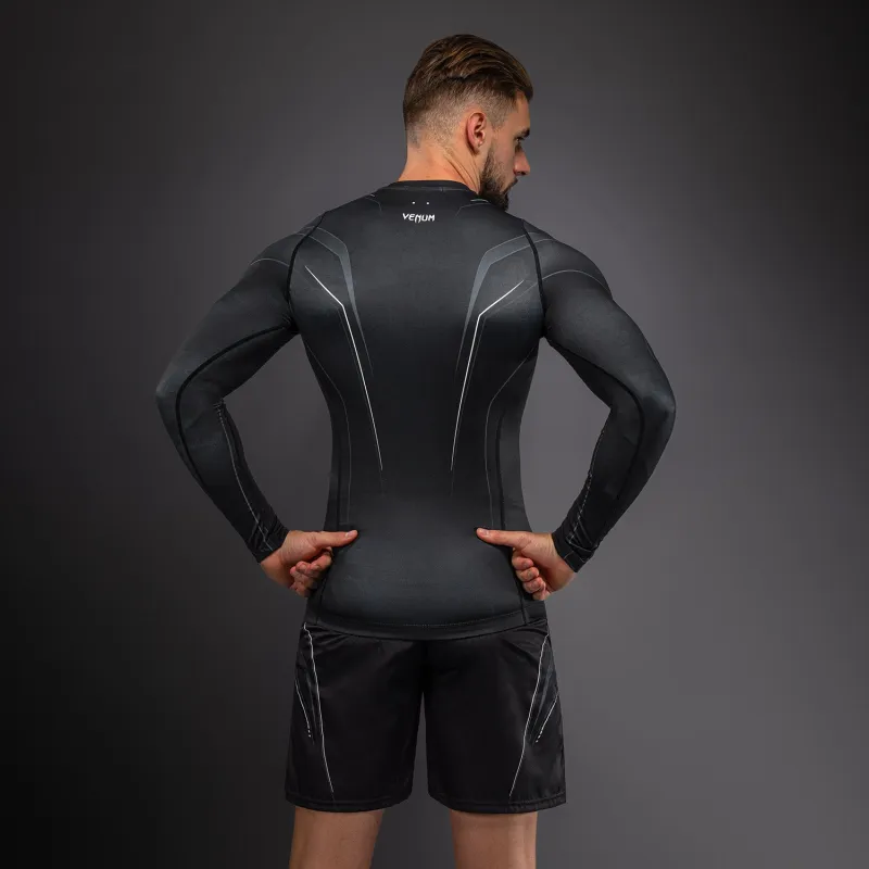 Venum Streamline Long Sleeve Rashguard - Black/White - Image 5