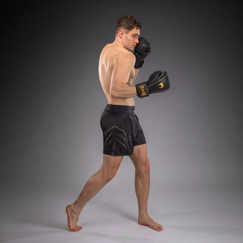 Venum Streamline Fightshorts - Black/Gold - Image 2