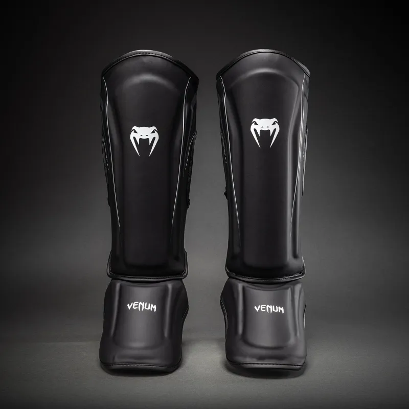 Venum Streamline Shin Guards - Black/White - Image 2