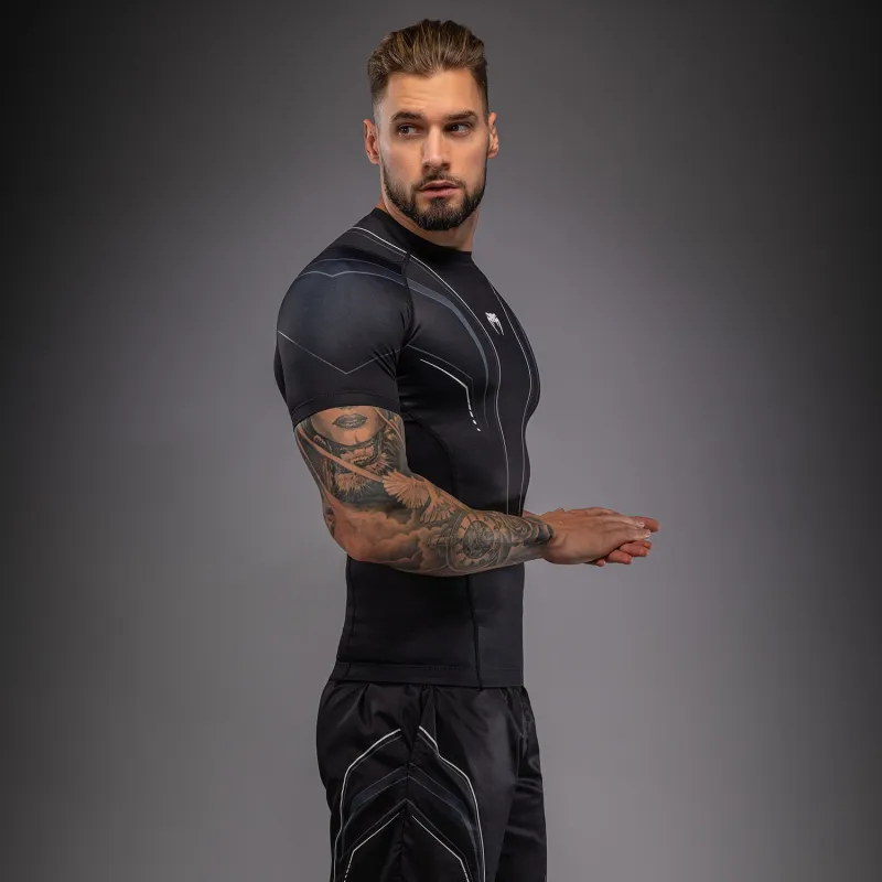 Venum Streamline Short Sleeve Rashguard - Black/White - Image 5