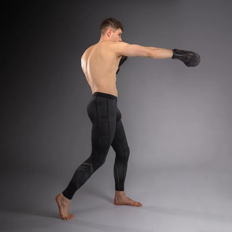 Venum Streamline Spats - Black/Gold - Image 3