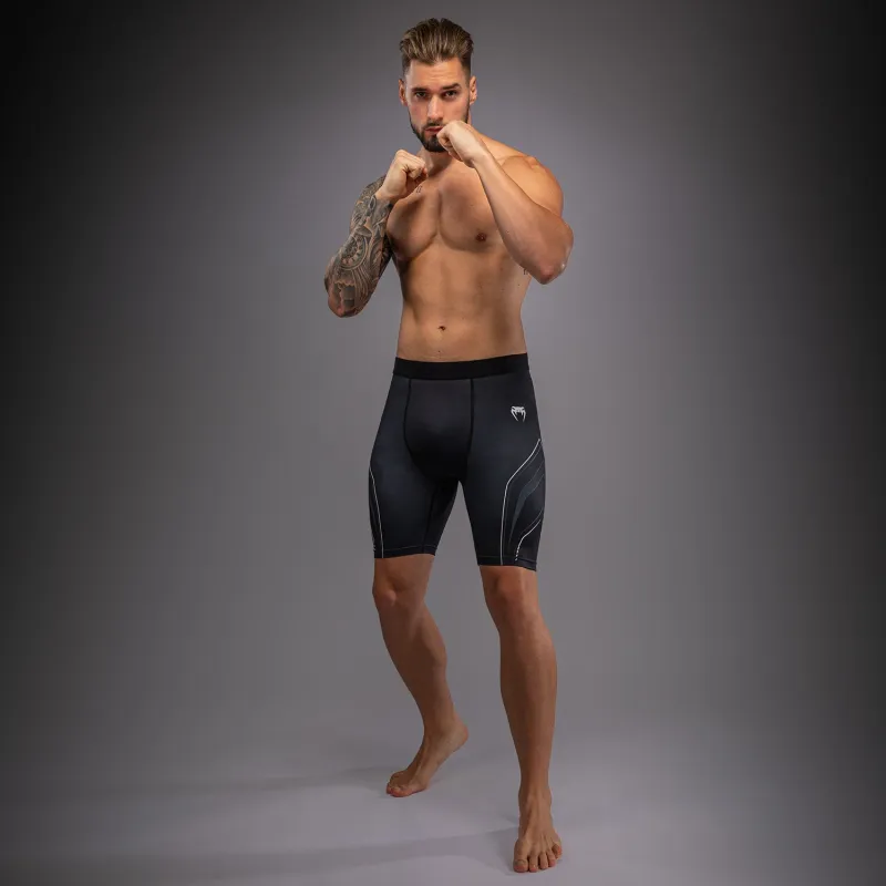 Venum Streamline Vale Tudo Shorts - Black/White - Image 2