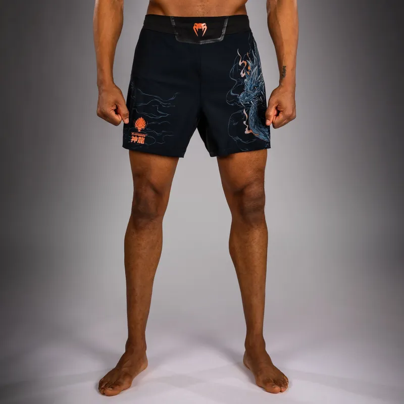 Venum Thunder Dragon Fightshorts - Black/Grey/Copper