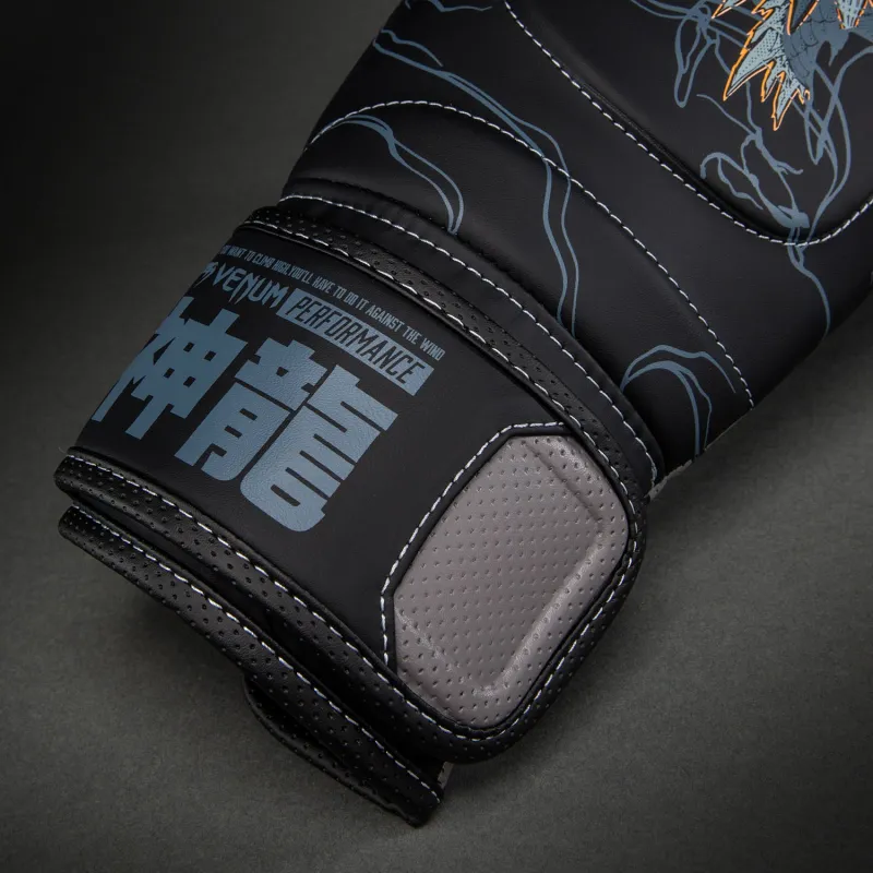 Venum Thunder Dragon Boxing Gloves - Black/Grey/Copper - Image 3