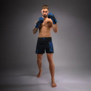 Venum Thunder Dragon Fightshorts - Black/Royal Blue