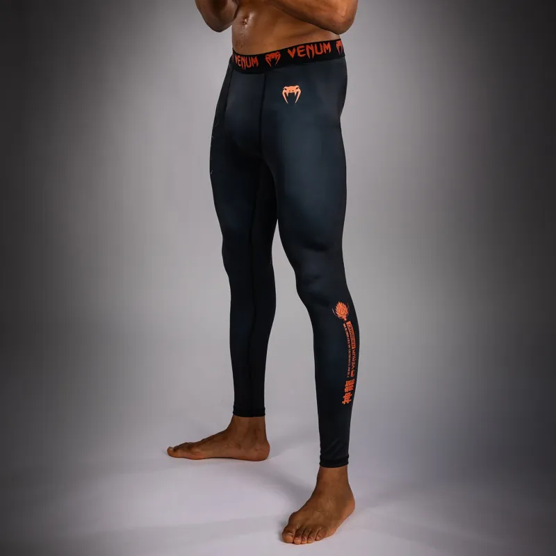 Venum Thunder Dragon Spats - Black/Grey/Copper - Image 2