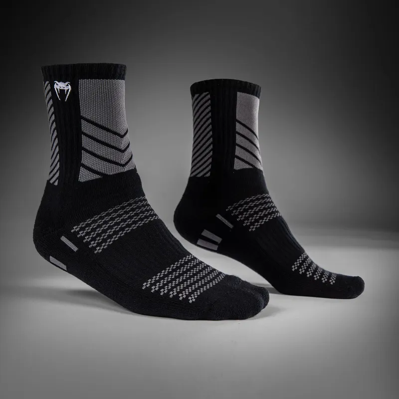 Venum Vector Crew Socks - Black/Grey - Image 2