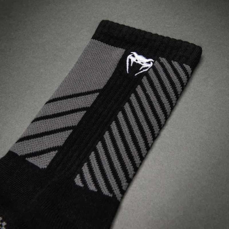 Venum Vector Crew Socks - Black/Grey - Image 3
