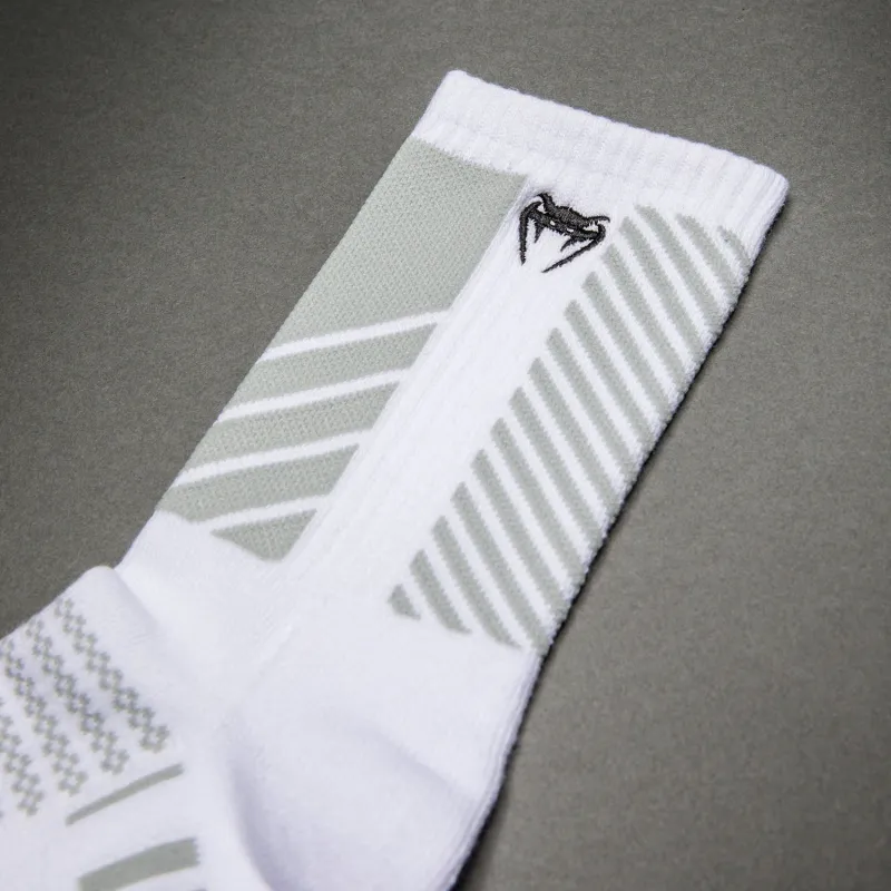 Venum Vector Crew Socks - White/Grey - Image 4
