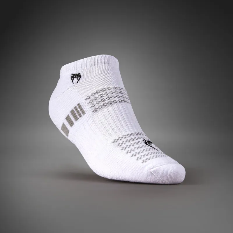 Venum Vector No-Show Socks 3 Pack - White/Grey - Image 3
