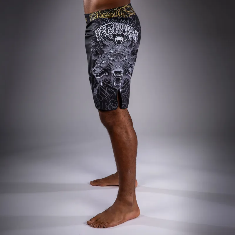 Venum Wolf Atak Fightshorts - Black/Grey - Image 3
