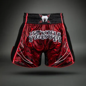 Venum Wolf Atak Muay Thai Shorts - Black/Red