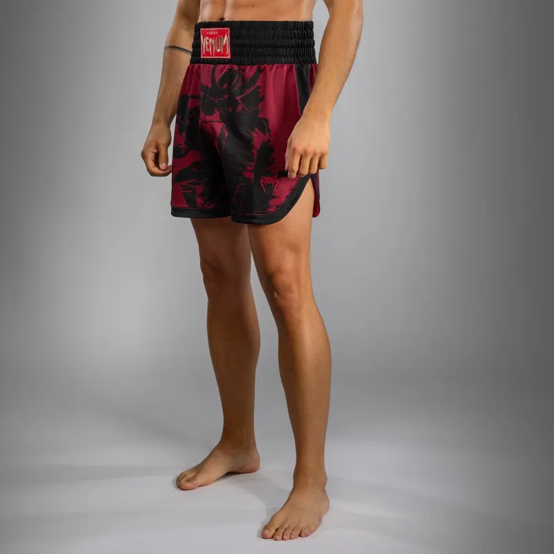 Venum x Assassin’s Creed Shadows Men’s Boxing Shorts - Burgundy/Black - Image 4