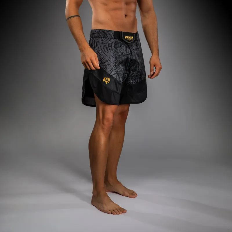 Venum x Chimaev Fightshorts - Black/Grey - Image 3