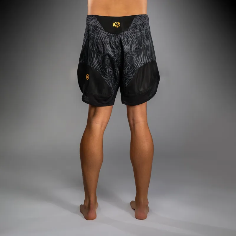 Venum x Chimaev Fightshorts - Black/Grey - Image 4