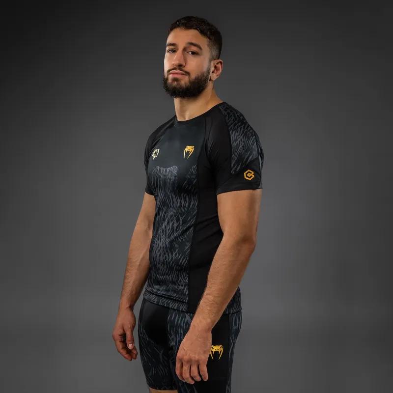 Venum x Chimaev Rashguards - Black/Grey - Image 2