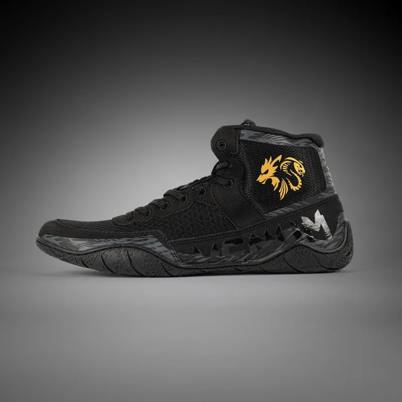 Venum x Chimaev Wrestling Shoes - Black/Grey - Image 2