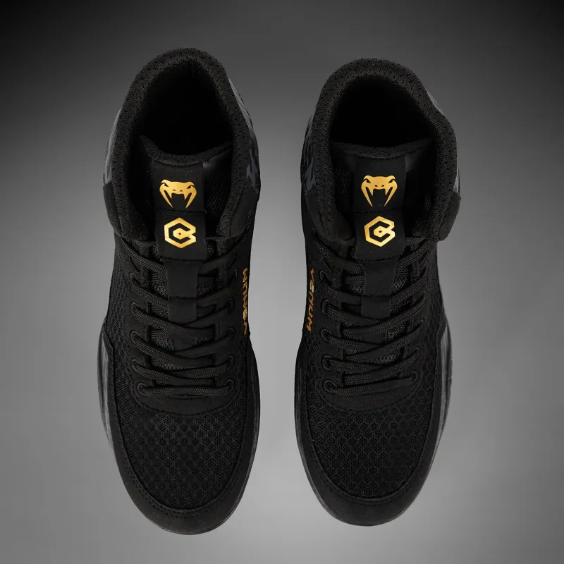 Venum x Chimaev Wrestling Shoes - Black/Grey - Image 4
