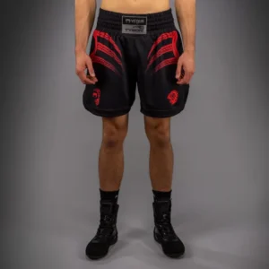 Venum x Mike Tyson Tiger Boxing Shorts - Deep Black/Intense Red