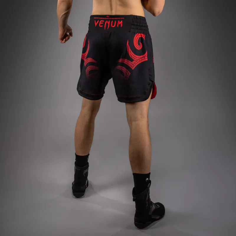 Venum x Mike Tyson Tiger Boxing Shorts - Deep Black/Intense Red - Image 3