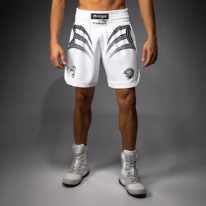 Venum x Mike Tyson Tiger Boxing Shorts - Optical White/Deep Black