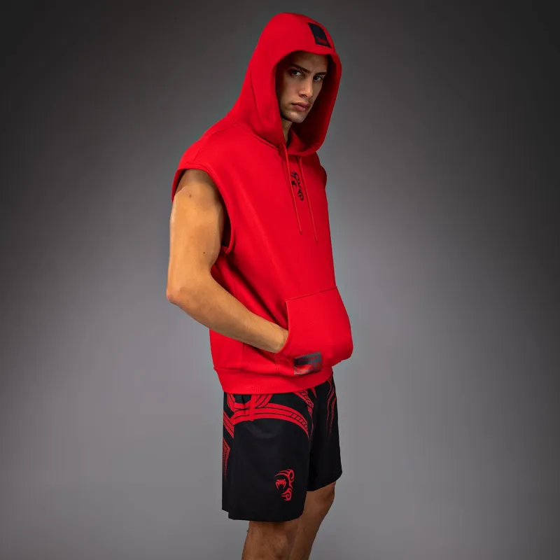 Venum x Mike Tyson Tiger Sleeveless Hoodie - Intense Red/Deep Black - Image 2