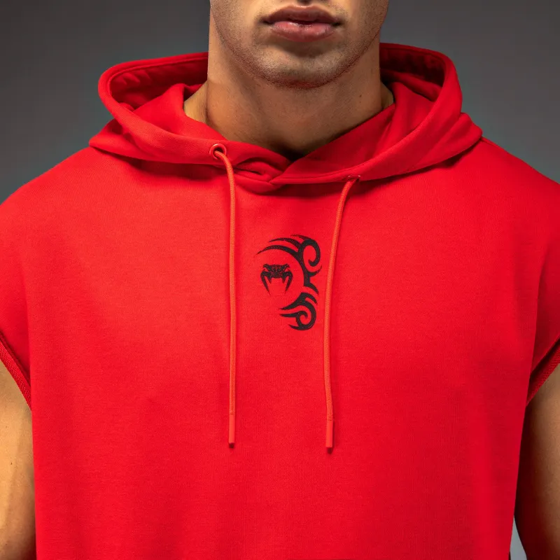 Venum x Mike Tyson Tiger Sleeveless Hoodie - Intense Red/Deep Black - Image 4