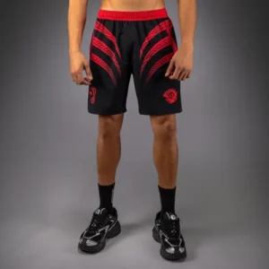 Venum x Mike Tyson Tiger Training Shorts - Deep Black/Intense Red