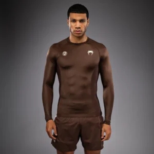 Venum x Roger Gracie Academy Long Sleeve Rashguard - Dark Brown
