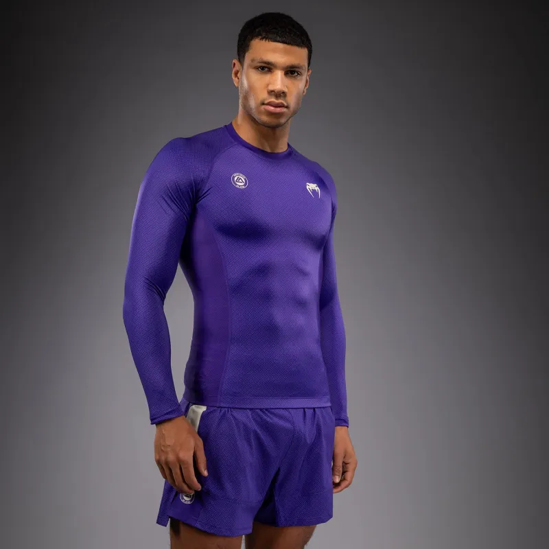 Venum x Roger Gracie Academy Long Sleeve Rashguard - Purple - Image 2