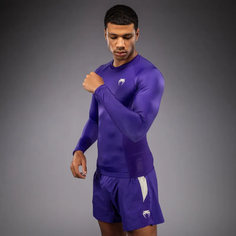 Venum x Roger Gracie Academy Long Sleeve Rashguard - Purple - Image 3
