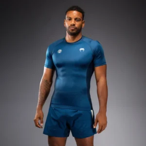Venum x Roger Gracie Academy Short Sleeve Rashguard - Blue