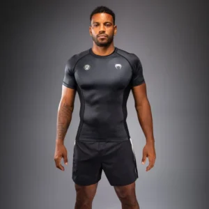 Venum x Roger Gracie Academy Short Sleeve Rashguard - Black