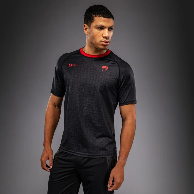 Venum x Roger Gracie Signature Dry Tech T-Shirt - Black/Red - Image 3